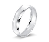 Plain Shape Silver Ring NSR-4035